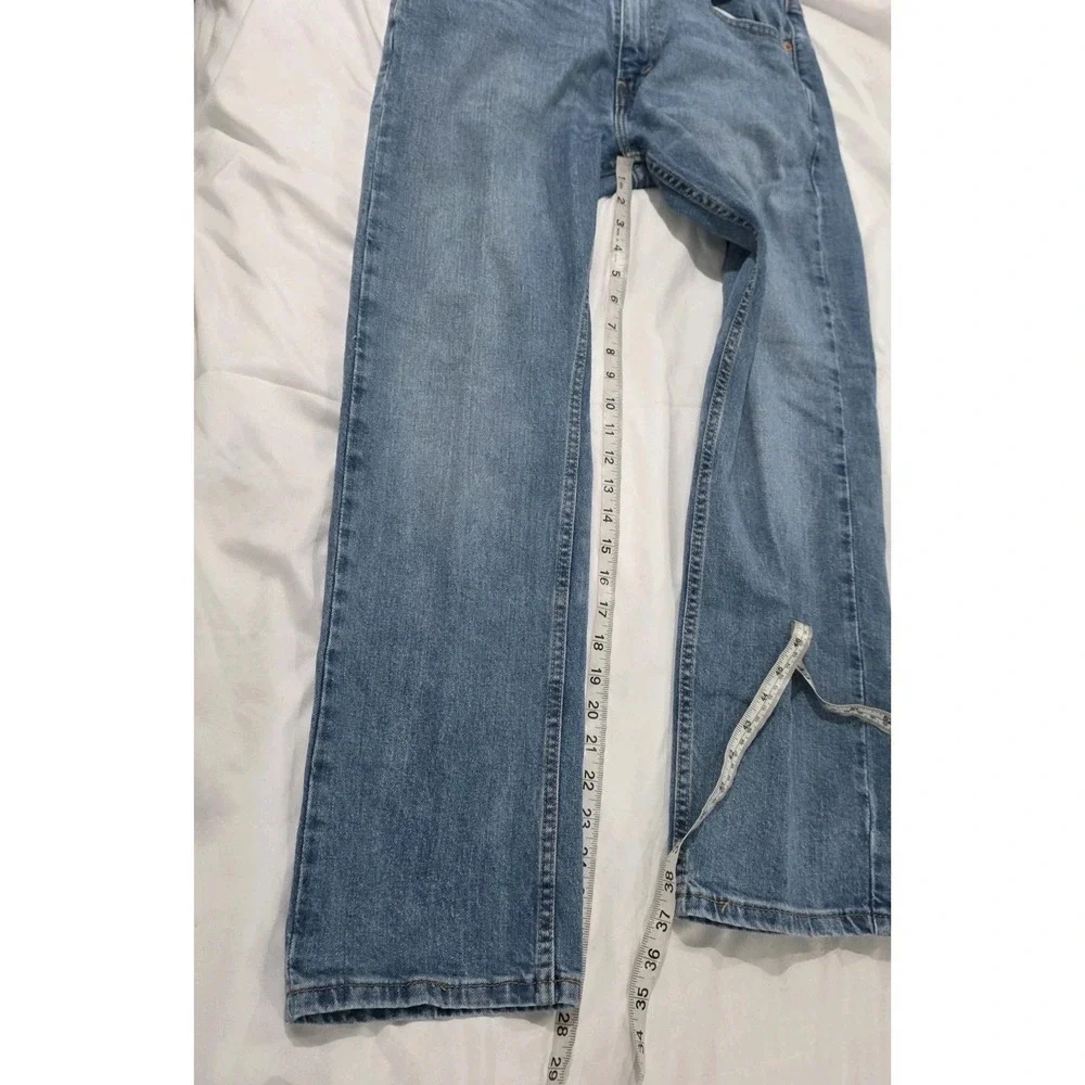 Levis Mens 513 32 X 30 Blue Jeans Straight Leg Medium‎ Wash